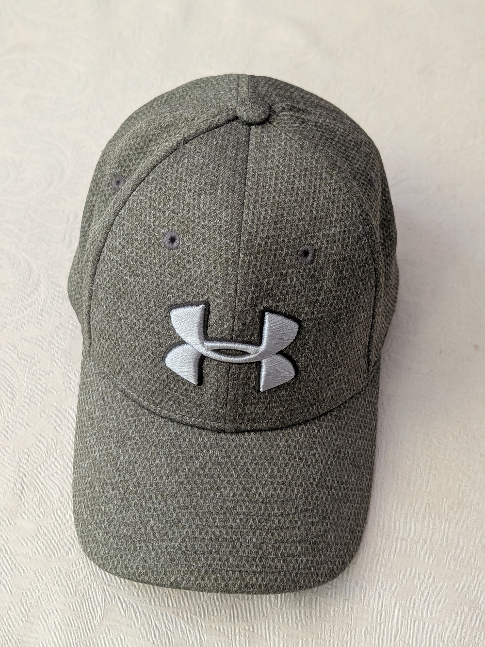 Under Armour Grayish Green Baseball Cap Stretch Fit Solid Casual Men M/L Sports